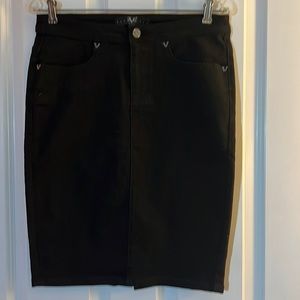 Versace Women’s Black Denim Skirt
